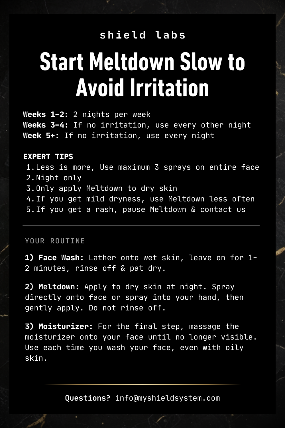 Meltdown Shield Labs System Instructions